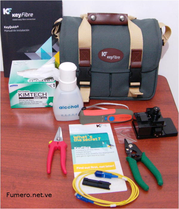 Kit de Fibra Óptica. Homologado ICT2
