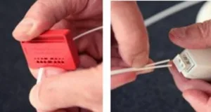 Instalación de fibra óptica plástica sin conectores