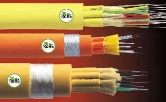 Cables de fibra óptica con certificación RoHS
