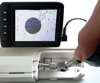 Microscopio para conexiones ópticas de pulsera