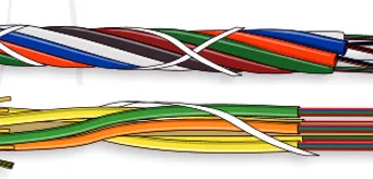 Microcable de fibra óptica