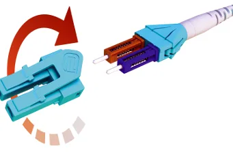 Conectores LC de polaridad inversa