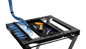 Mesa portable para técnicos de instalaciones de cable