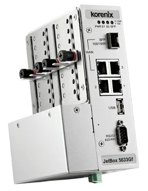 Router industrial VPN con entrada SFP