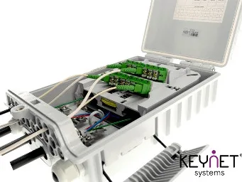 Caja para distribución de fibras