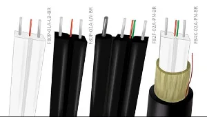 Cables planos de fibra óptica