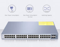 Switches de fibra óptica Gigabit con PoE+