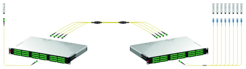 Separación de puertos con arneses MTP