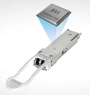 Transceptor coherente enchufable 100ZR para redes ópticas