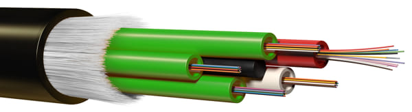 Cable de 48 fibras ópticas MM OM4 para interiores y exteriores
