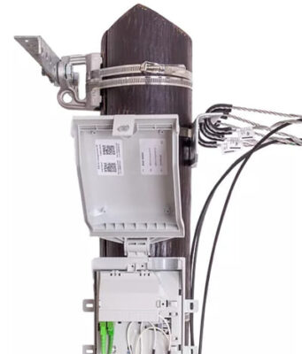 Caja de fibra óptica MDB XS-DN N-B para distribución, transición y finalización