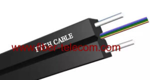 Cable FTTH de seis núcleos con refuerzo de alambre GJXH-6B6